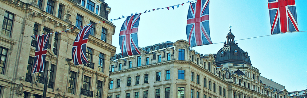 中世の町並みが残るイギリスの風景